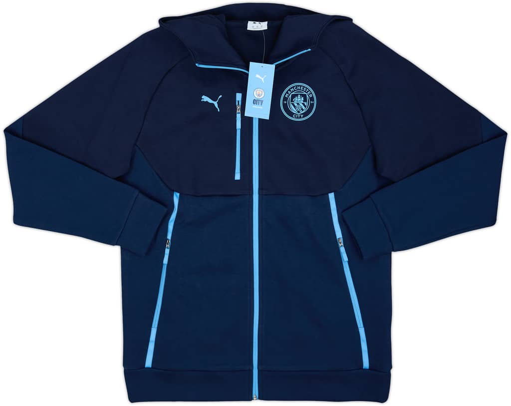 2025-26 Manchester City Puma Hooded Sweat Top (M)