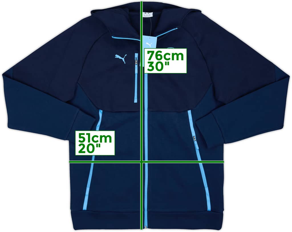 2025-26 Manchester City Puma Hooded Sweat Top (M)