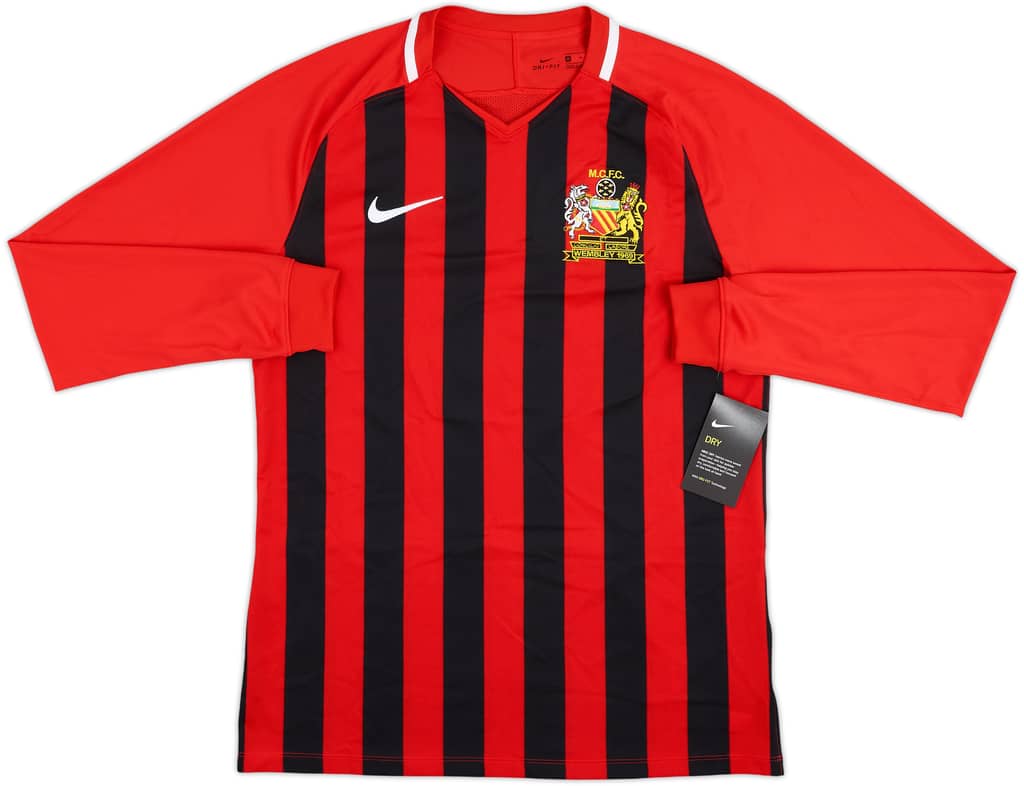 2019 Manchester City Player Issue FA Cup Pre-Match L/S Shirt (M)