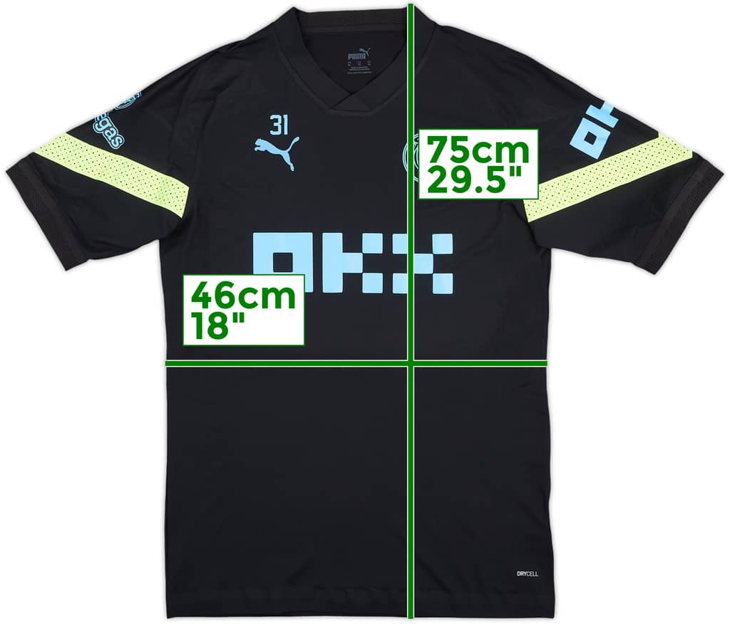 2021-22 Manchester City Player Issue Puma Training Shirt #31 (Ederson) - 8/10 - (XL)