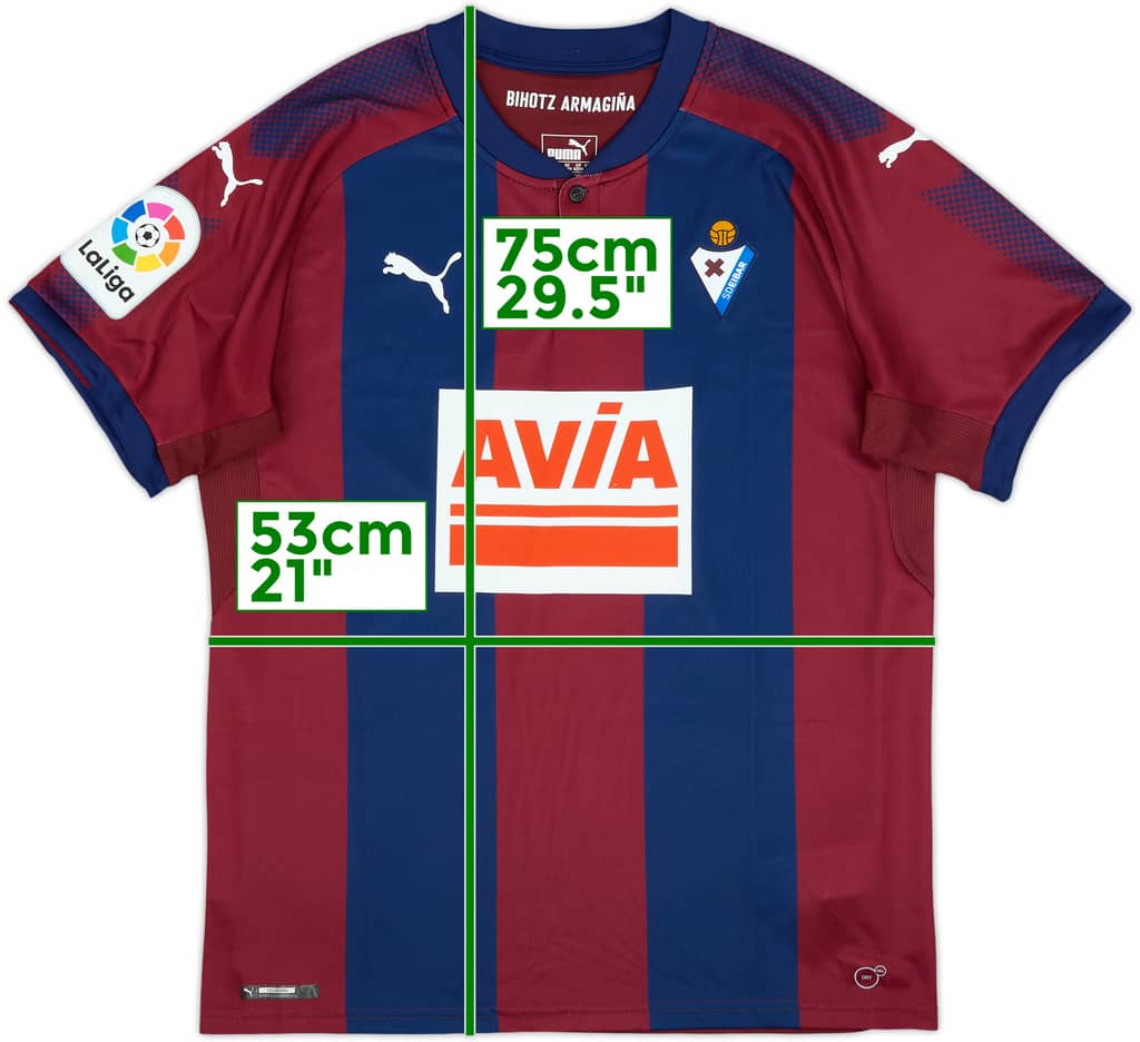 2017-18 Eibar Home Shirt - 10/10 - (L)