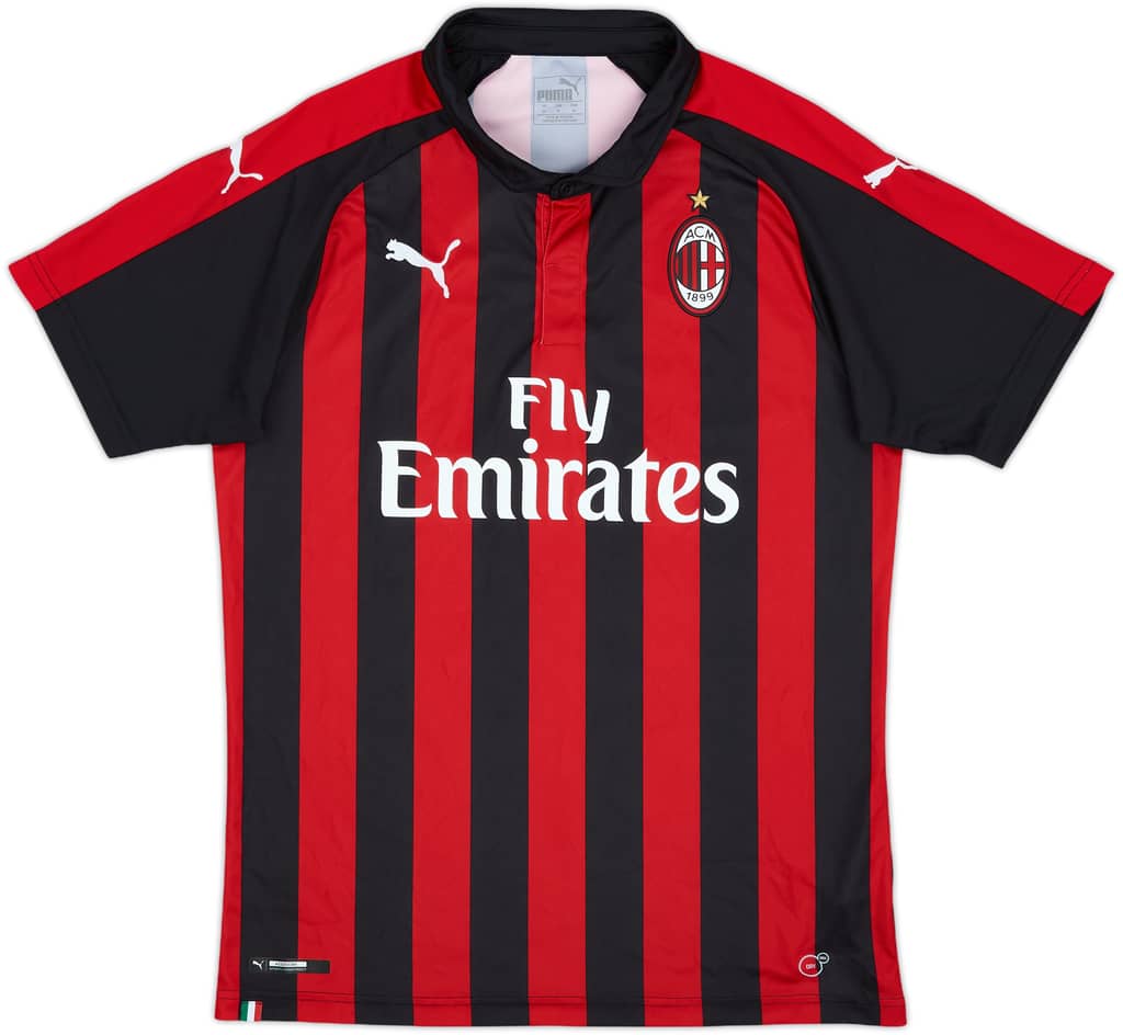 2018-19 AC Milan Home Shirt - 10/10 - (M)
