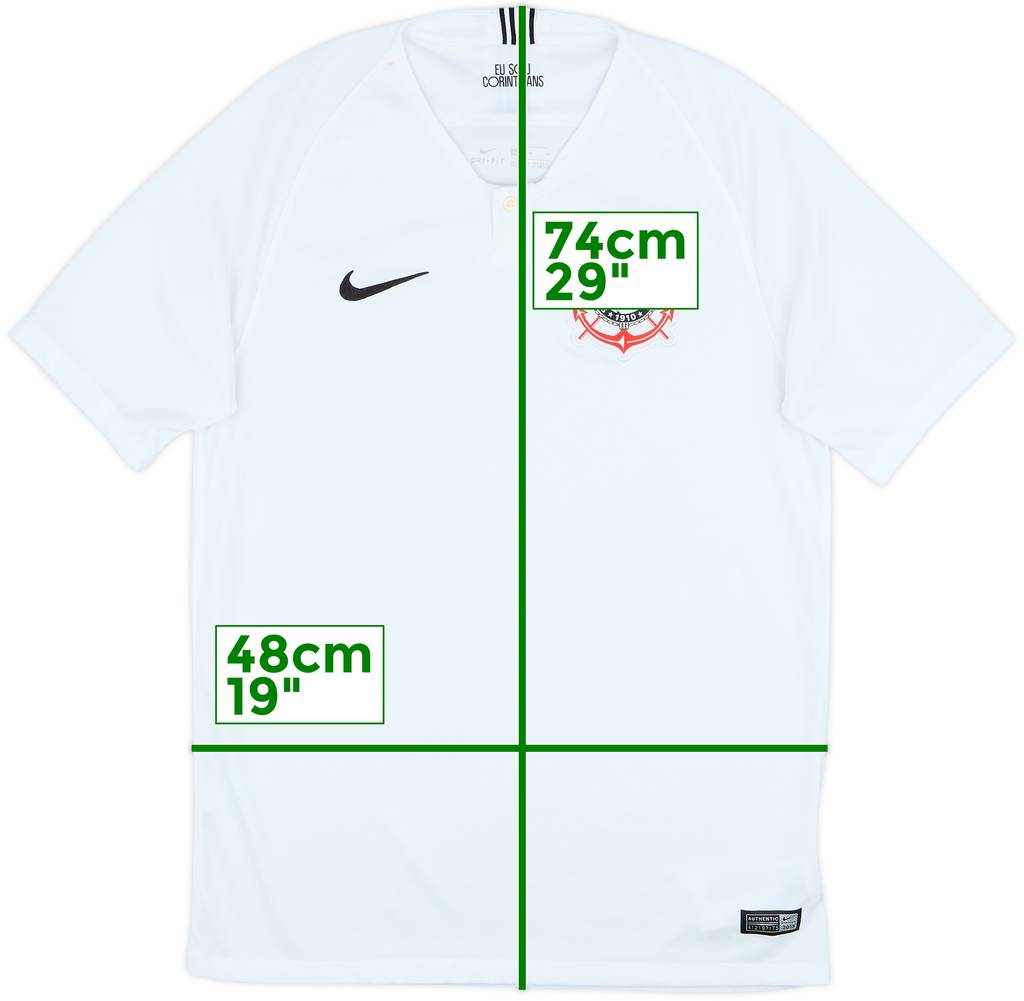 2018 Corinthians Home Shirt - 9/10 - (M)