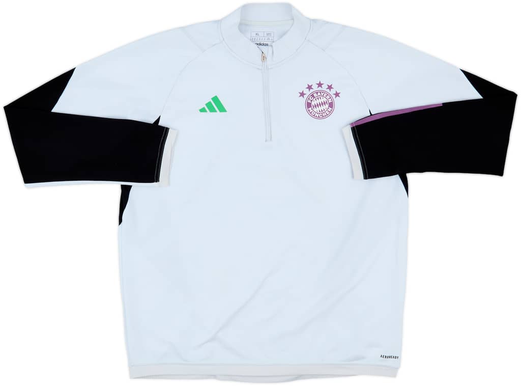2023-24 Bayern Munich adidas 1/4 Zip Training Top - 6/10 - (XL)