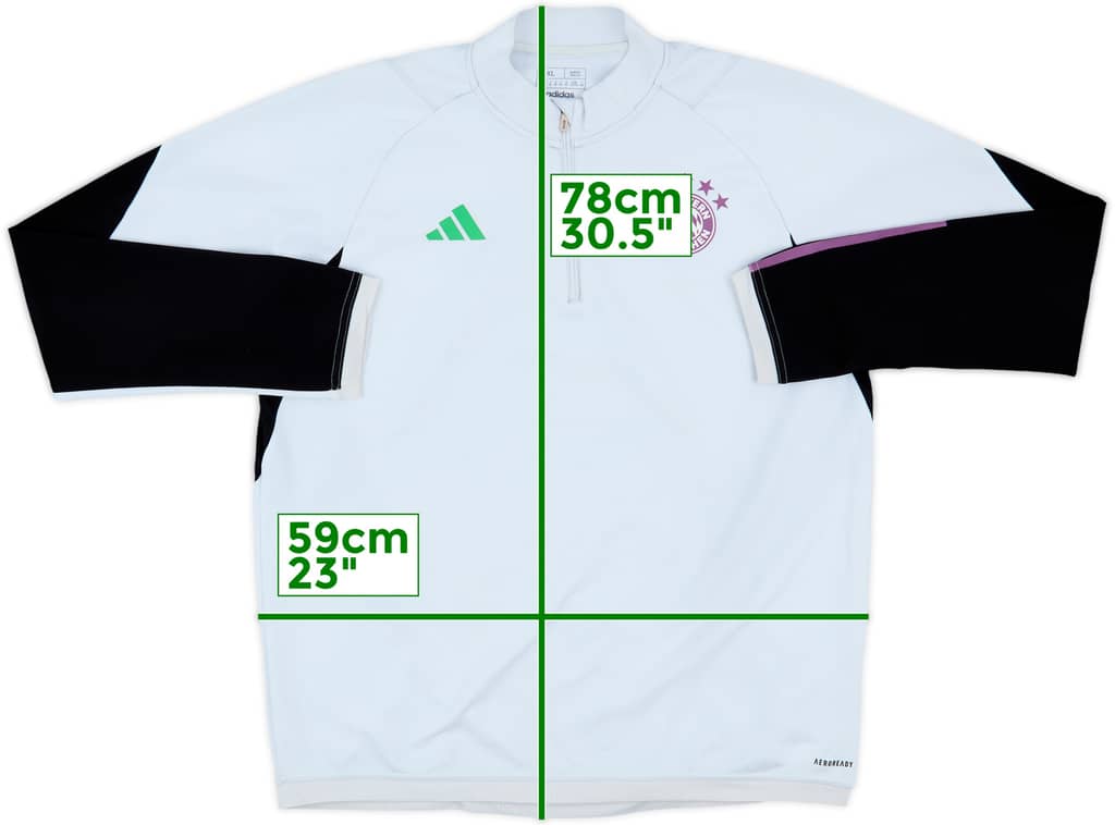 2023-24 Bayern Munich adidas 1/4 Zip Training Top - 6/10 - (XL)