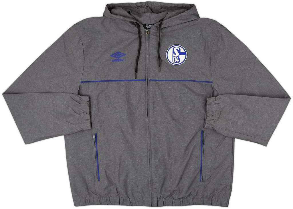 2021-22 Schalke Umbro Hooded Rain Jacket - 10/10 - (XL)