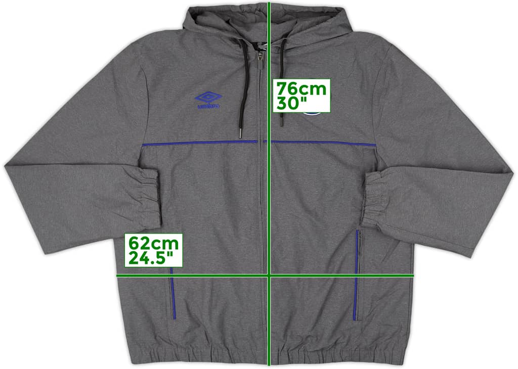 2021-22 Schalke Umbro Hooded Rain Jacket - 10/10 - (XL)