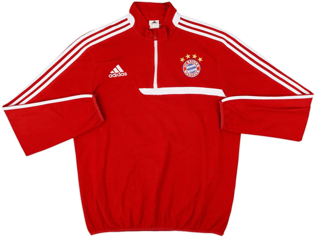 2013-14 Bayern Munich adidas 1/4 Zip Fleece Top - 8/10 - (L)