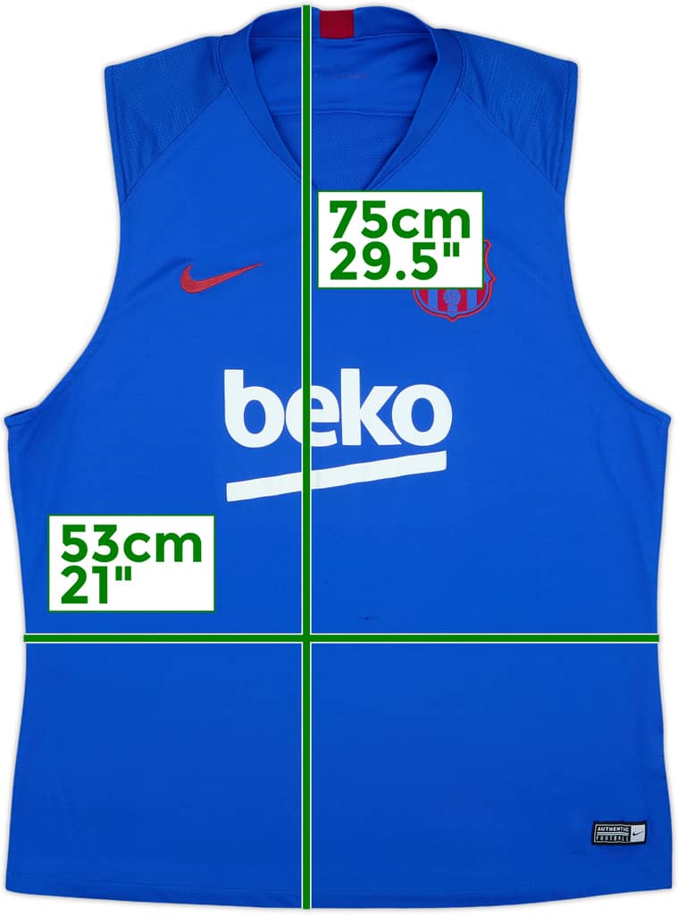 2019-20 Barcelona Nike Training Vest - 8/10 - (XL)