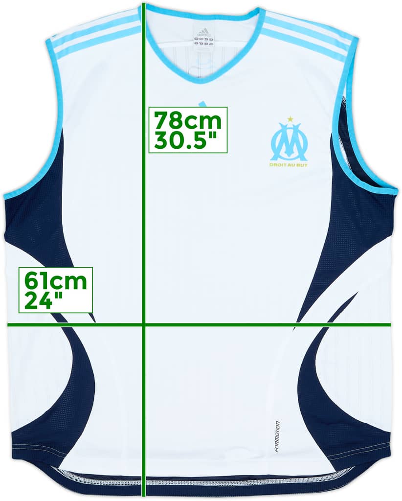 2006-07 Marseille adidas Formotion Training Vest - 8/10 - (XXL)