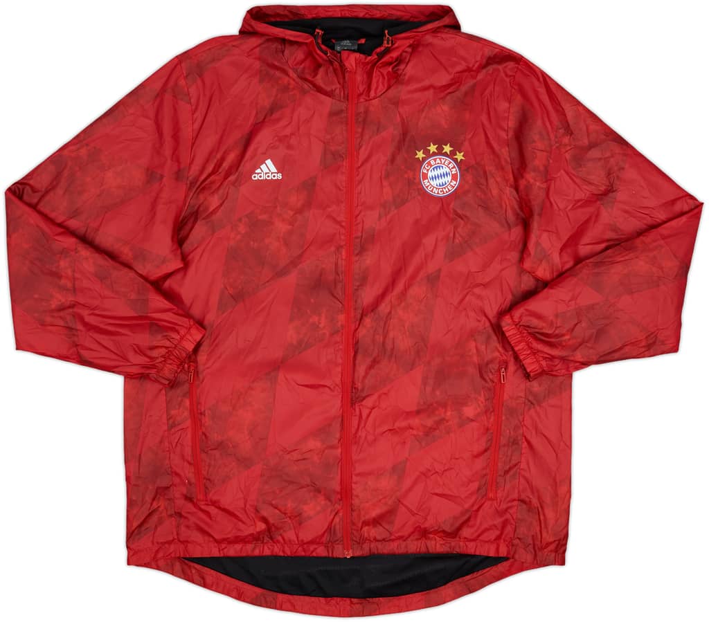 2016-17 Bayern Munich adidas Hooded Track Jacket - 8/10 - (XL)