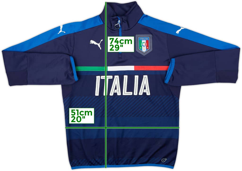 2015-16 Italy Puma 1/4 Zip Drill Top - 8/10 - (M)