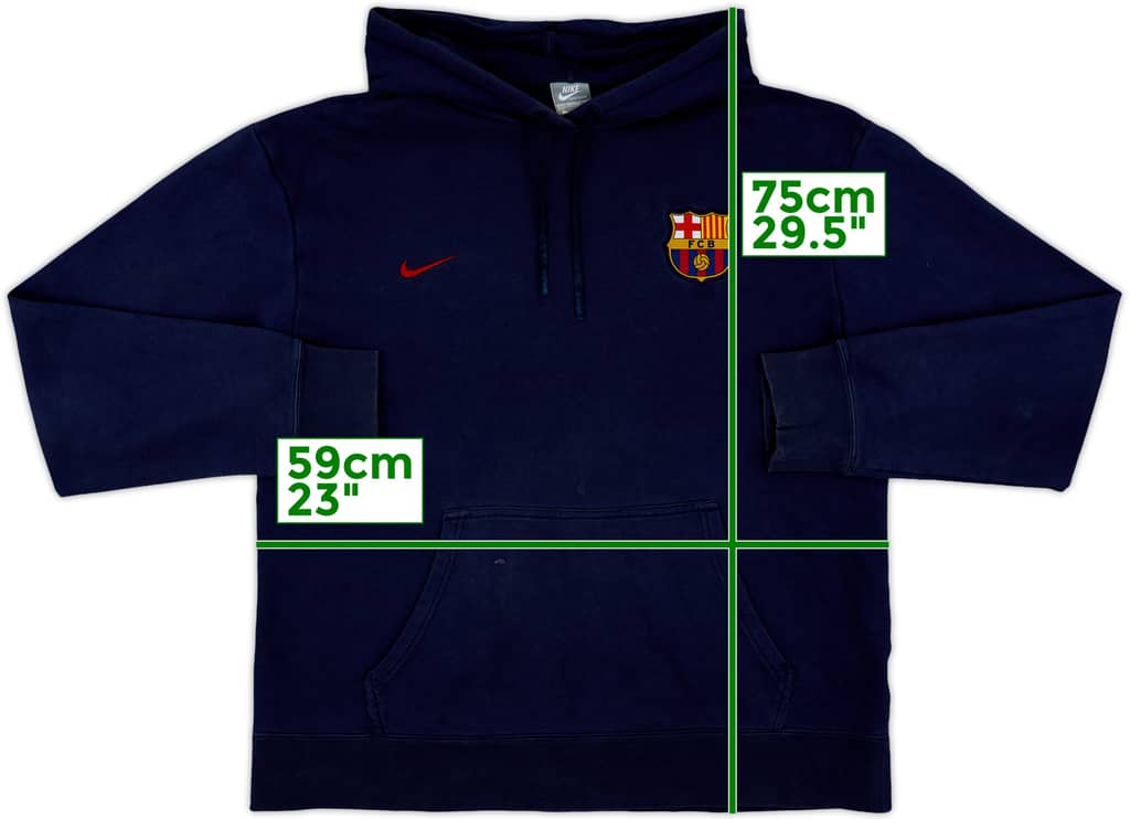 2009-10 Barcelona Nike Hooded Top - 7/10 - (XL)