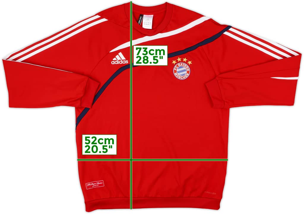 2009-10 Bayern Munich adidas Sweat Top - 8/10 - (M/L)