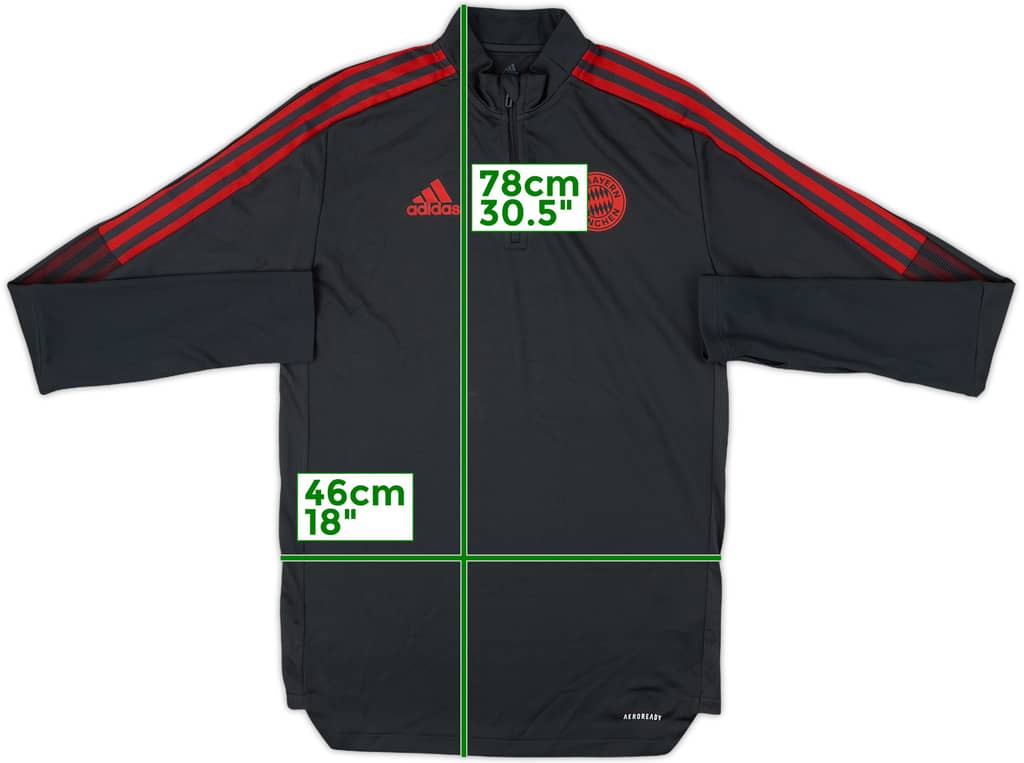 2020-21 Bayern Munich adidas 1/4 Zip Drill Top - 8/10 - (S)