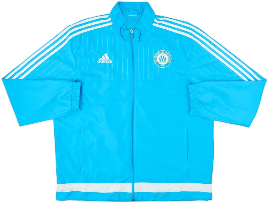 2015-16 Olympique Marseille adidas Track Jacket - 7/10 - (XXL)