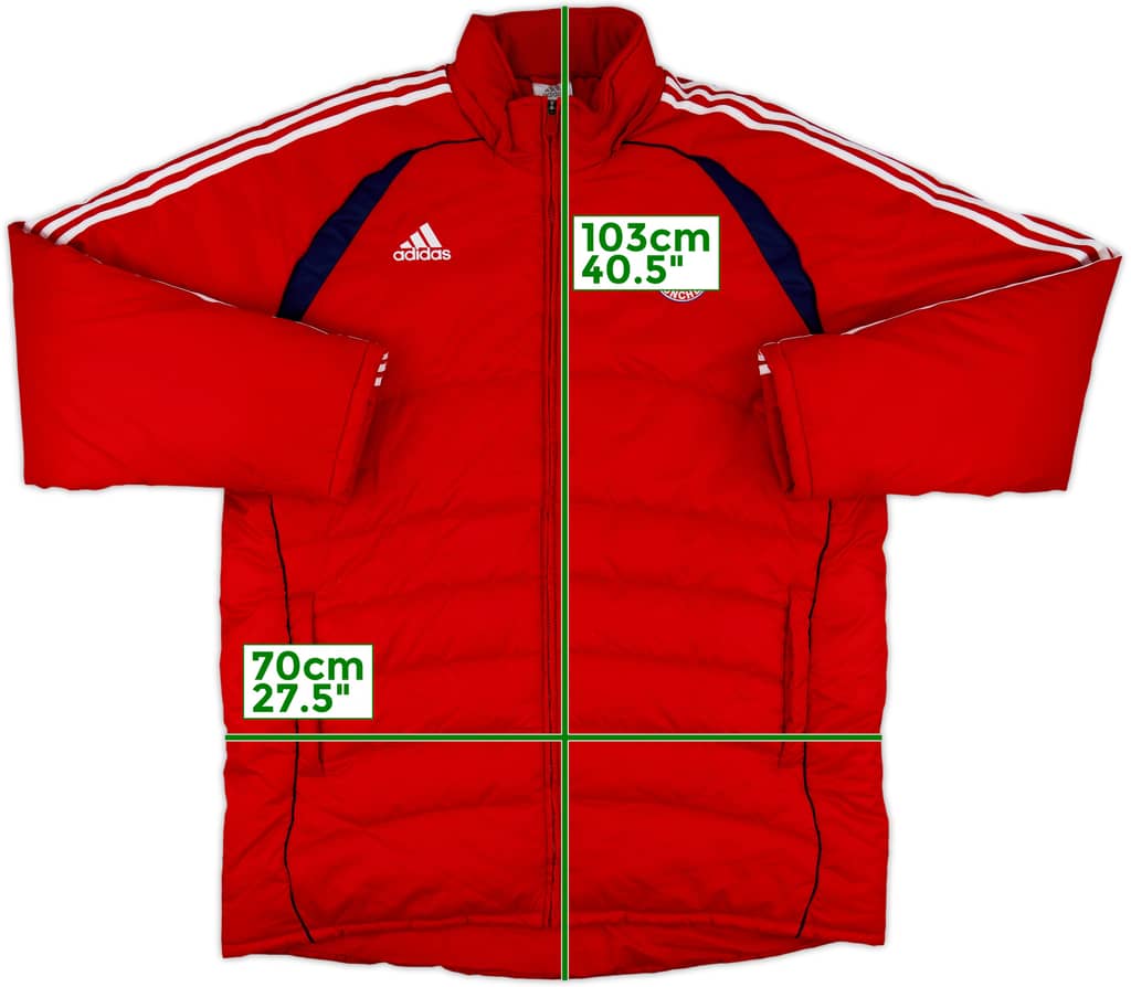 2006-07 Bayern Munich adidas Padded Bench Coat - 9/10 - (XL/XXL)