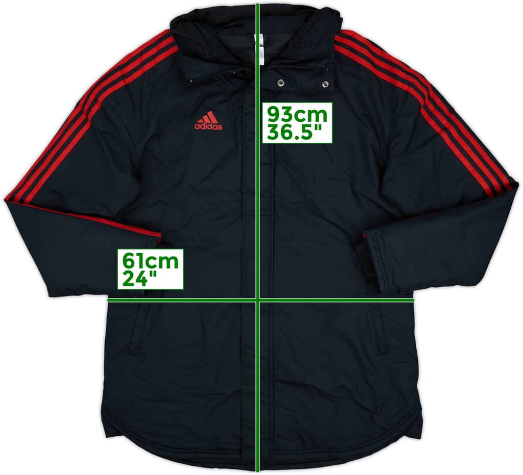 2021-22 Bayern Munich adidas Padded Bench Coat - 8/10 - (L)