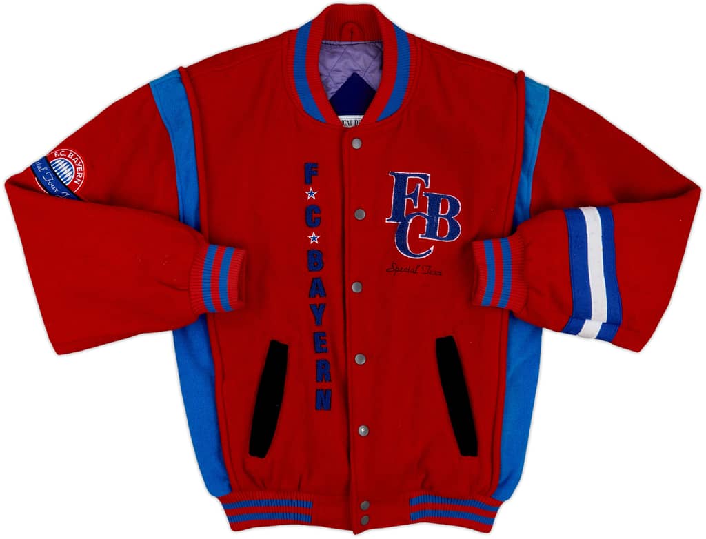 1990s Bayern Munich Wool Bomber Jacket - 8/10 - (XL.Boys)