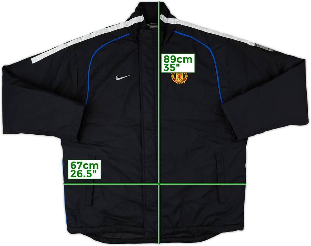2002-03 Manchester United Nike Padded Bench Coat - 10/10 - (M)