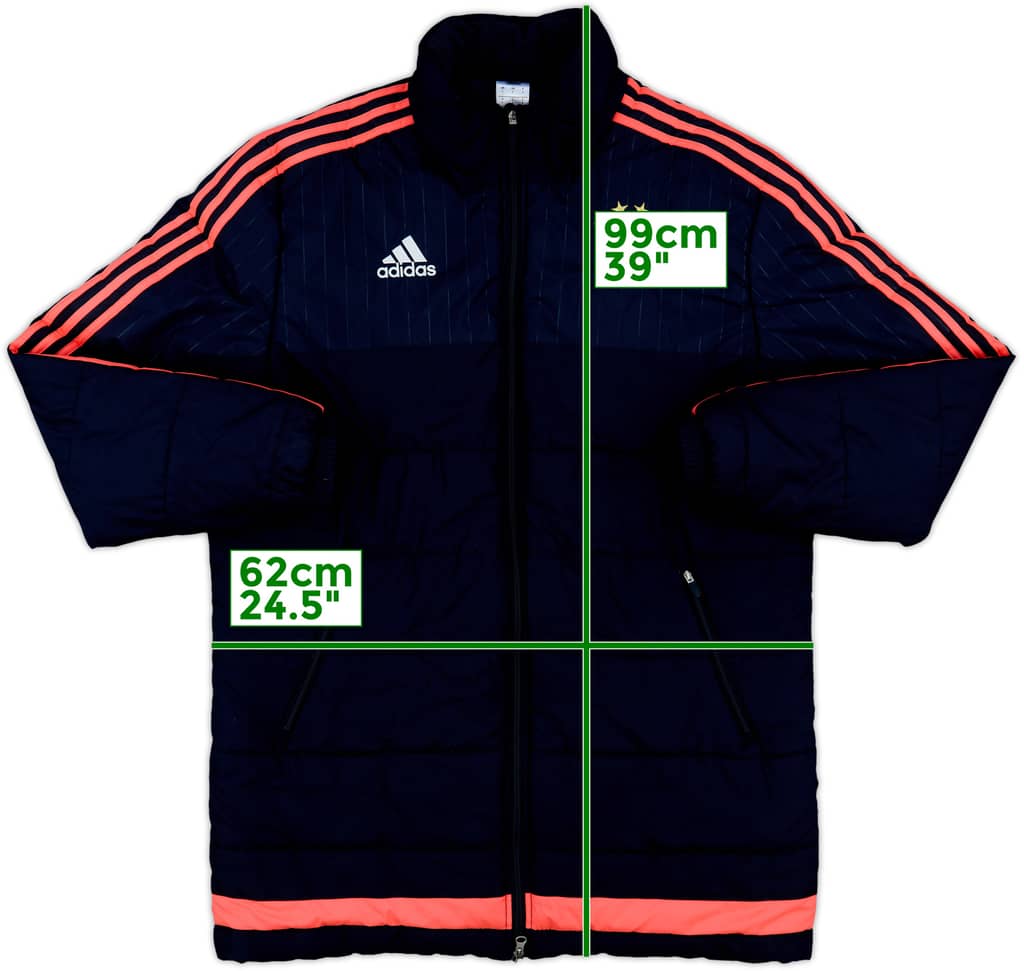 2015-16 Bayern Munich adidas Padded Bench Coat - 10/10 - (L)