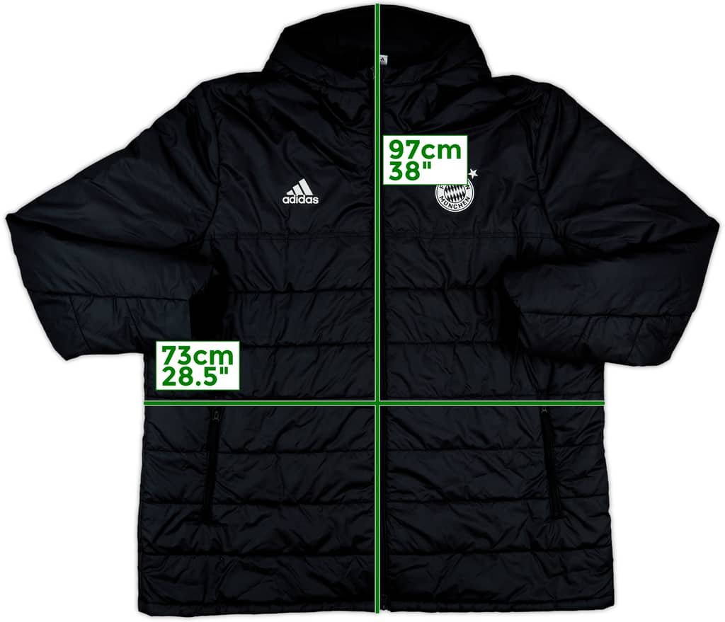 2020-21 Bayern Munich adidas Padded Bench Coat - 8/10 - (3XL)
