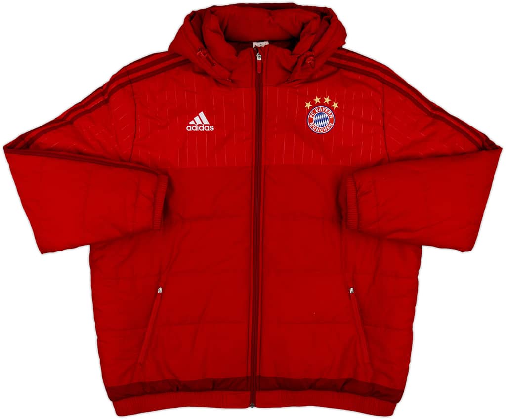 2015-16 Bayern Munich adidas Padded Bench Coat - 8/10 - (XXL)