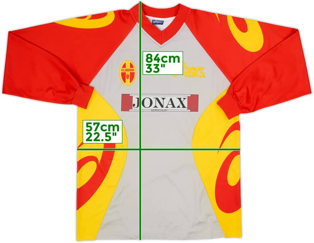 2001-02 Messina Asics Training L/S Shirt - 8/10 - (L)