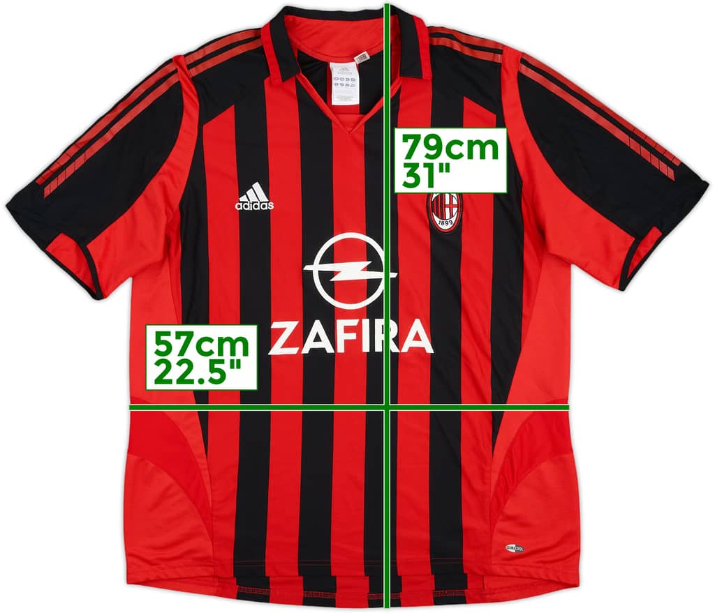 2005-06 AC Milan Home Shirt - 8/10 - (XL)