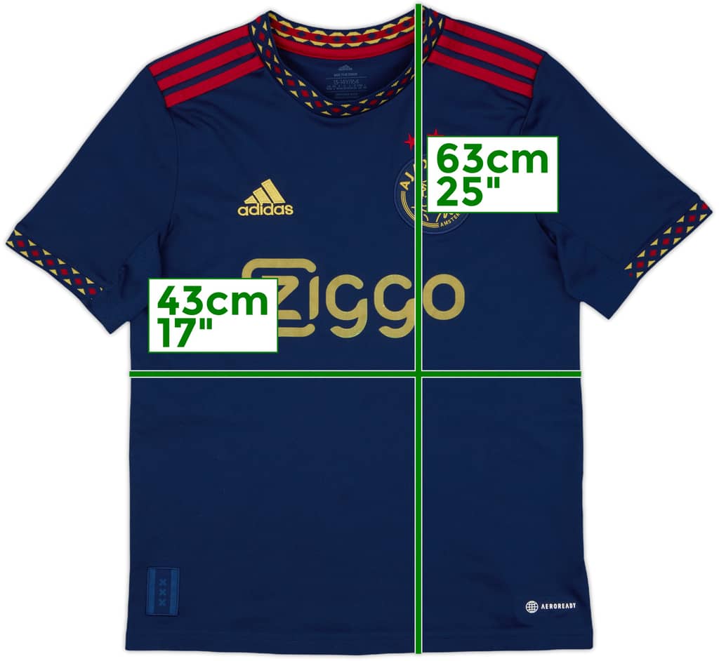 2022-23 Ajax Away Shirt - 7/10 - (L.Boys)
