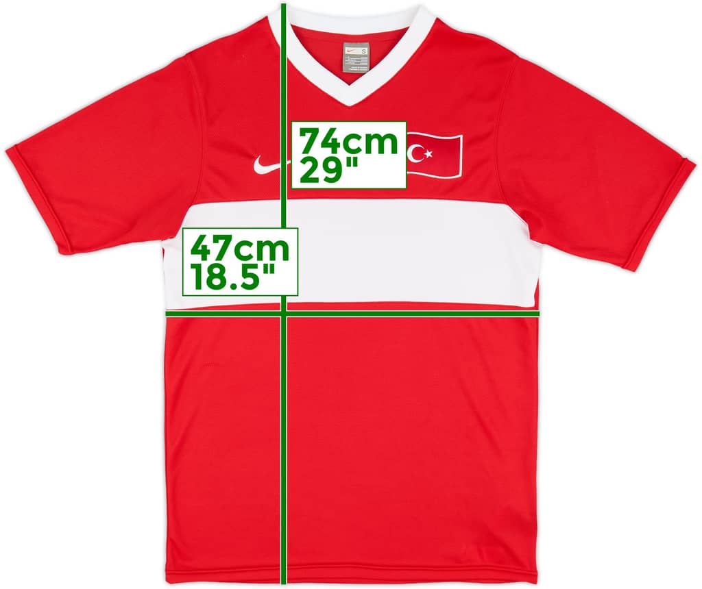 2008-10 Turkey Basic Home Shirt - 9/10 - (S)