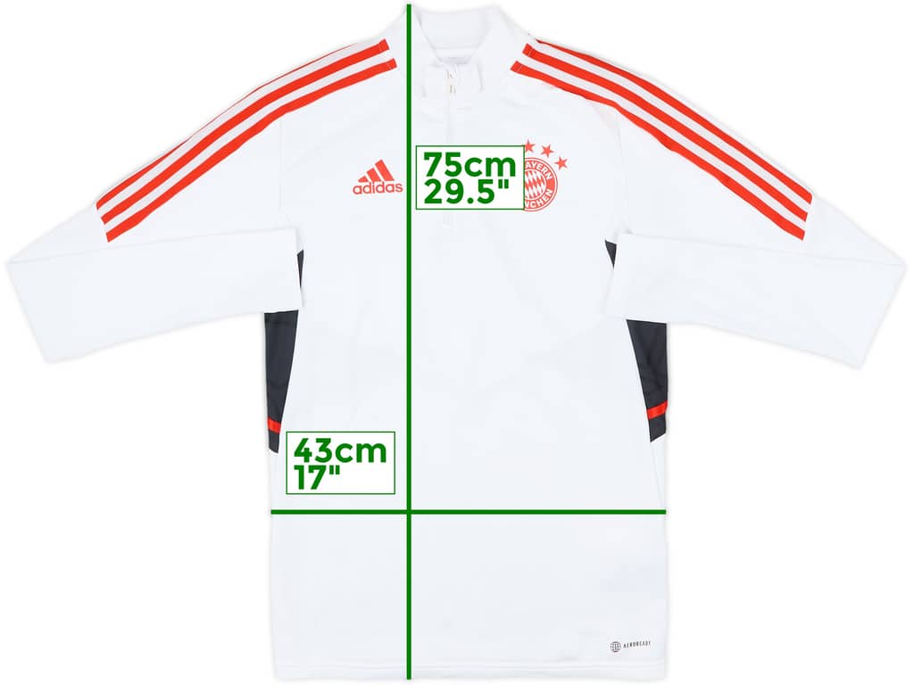 2022-23 Bayern Munich adidas 1/4 Zip Drill Top - 7/10 - (S)