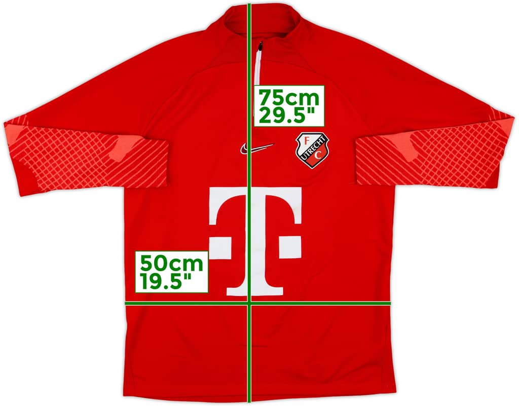 2022-23 Utrecht Nike 1/4 Zip Training Top - 6/10 - (L)