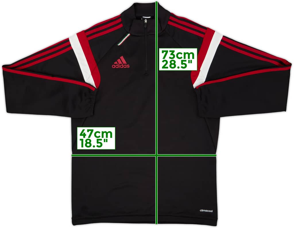 2014-15 AC Milan adidas Track Jacket - 8/10 - (M)