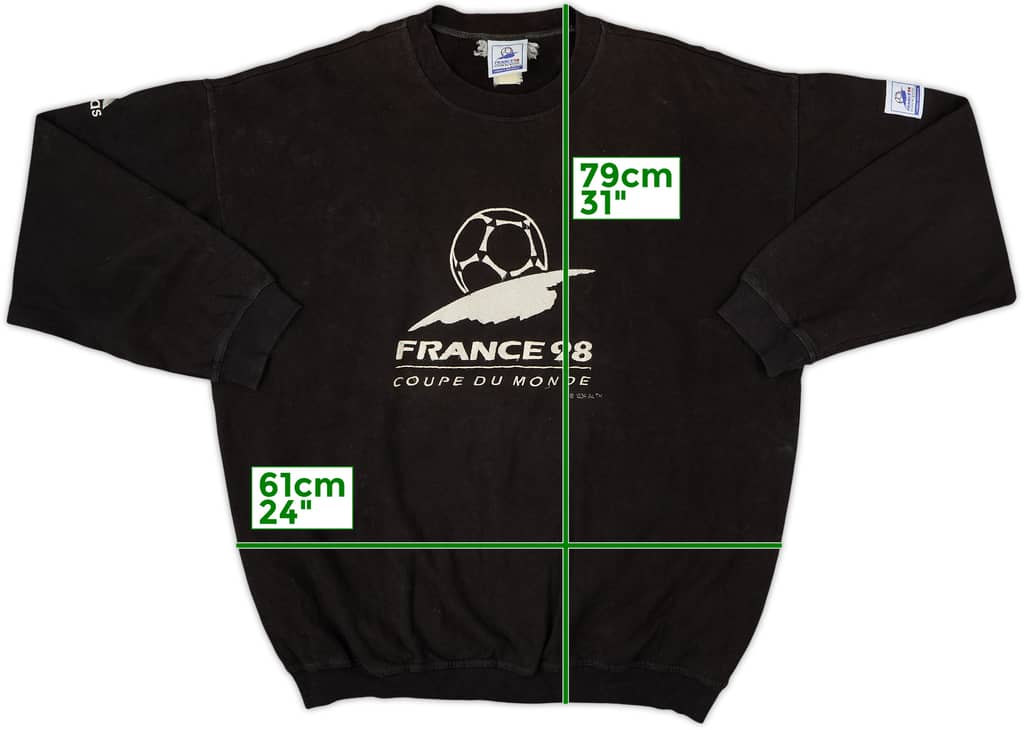1998 France adidas Coupe du Monde Sweat Top - 5/10 - (XXL)