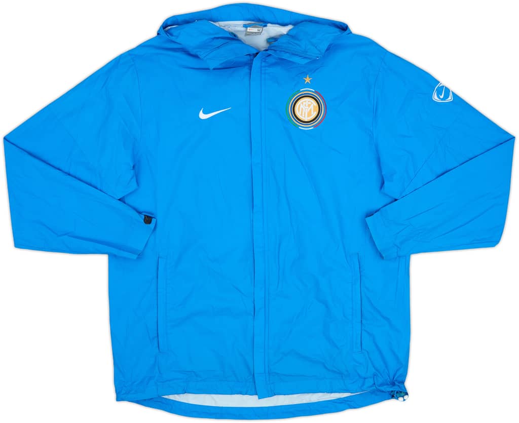 2009-10 Inter Milan Nike Hooded Rain Jacket - 7/10 - (M)