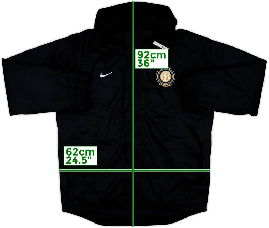 2007-08 Inter Milan Nike Hooded Rain Jacket - 8/10 - (M)