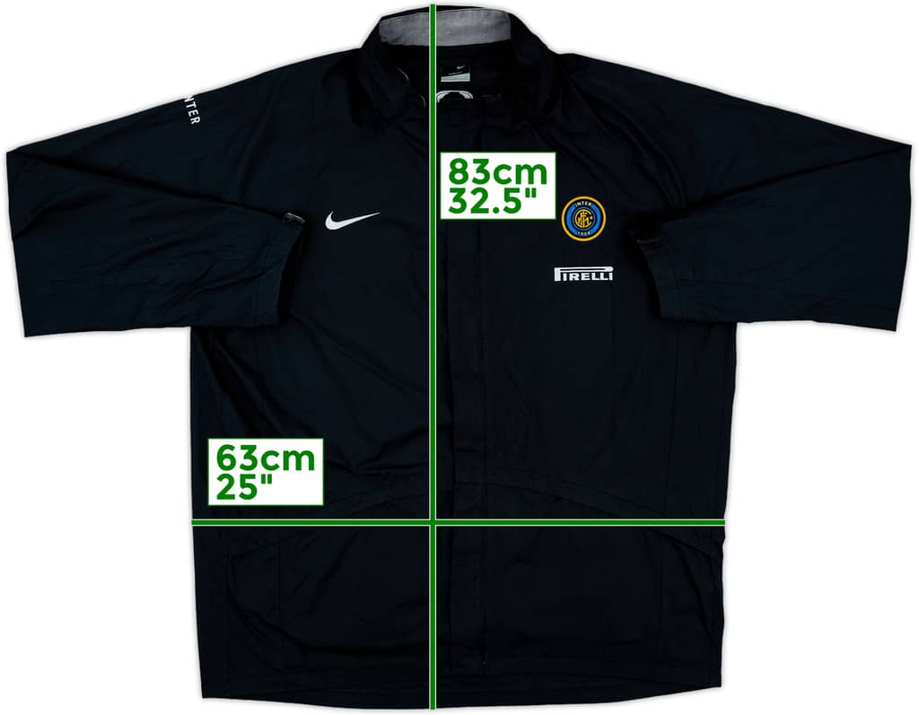 2006-07 Inter Milan Nike Hooded Rain Jacket - 7/10 - (L)