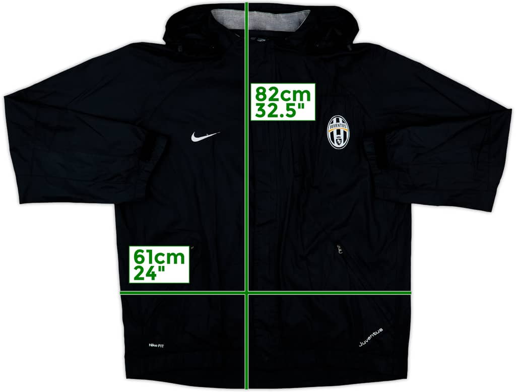 2007-08 Juventus Nike Hooded Track Jacket - 8/10 - (L)