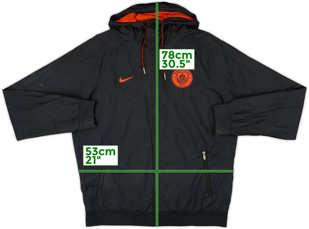 2016-17 Manchester City Nike Hooded Track Jacket - 5/10 - (M)