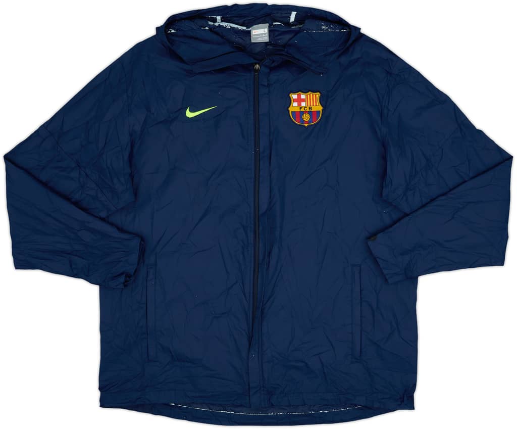 2009-10 Barcelona Nike Hooded Rain Jacket - 5/10 - (L)