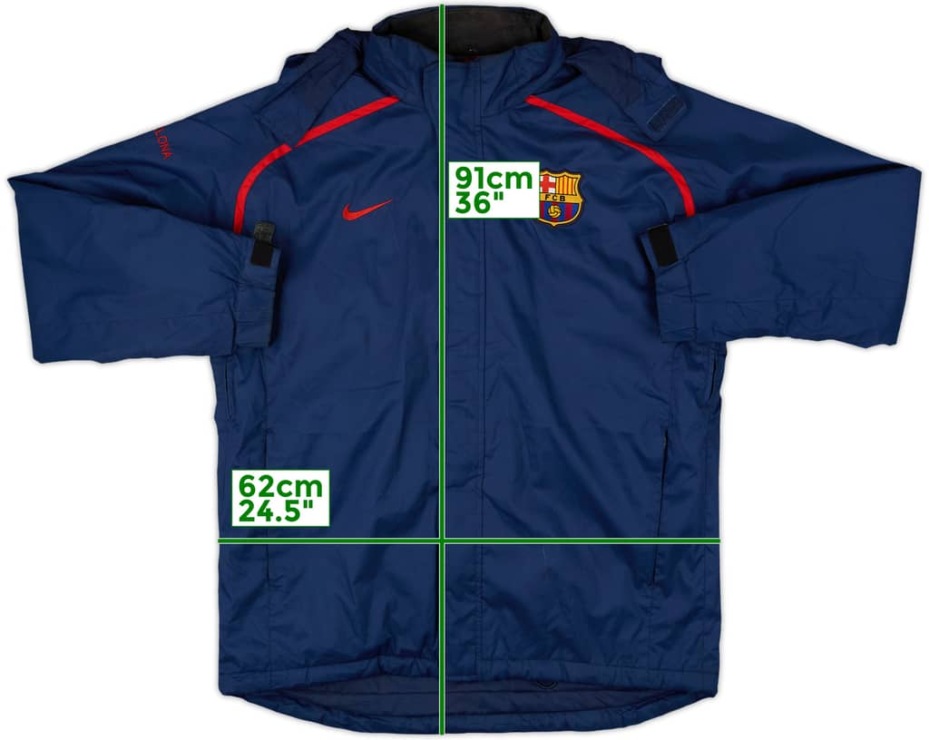 2006-07 Barcelona Nike Padded Bench Coat - 6/10 - (L)