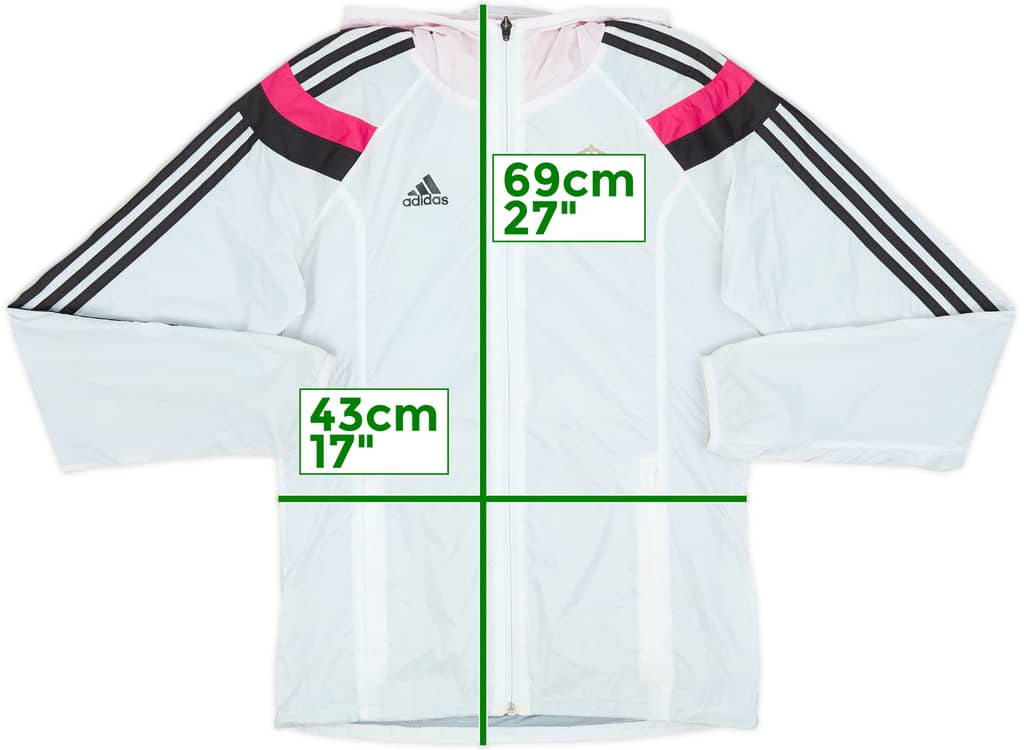2014-15 Real Madrid adidas Hooded Rain Jacket - 6/10 - (XS)