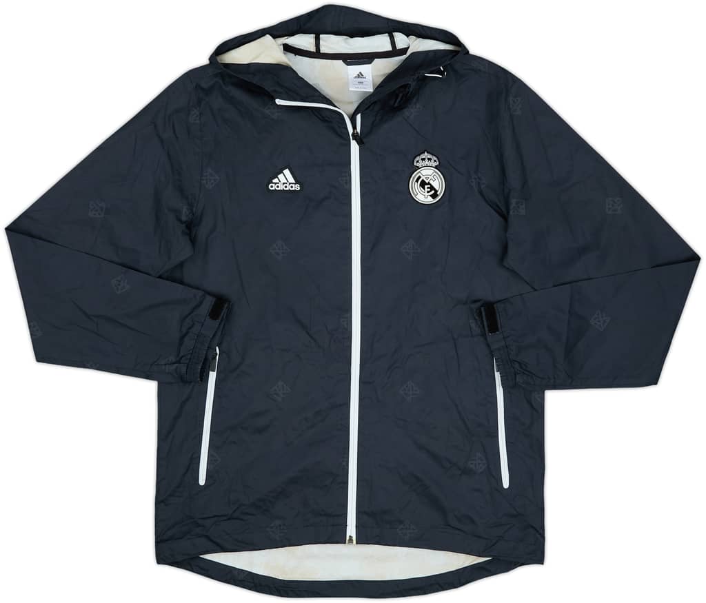 2012-13 Real Madrid adidas Hooded Rain Jacket - 8/10 - (L)