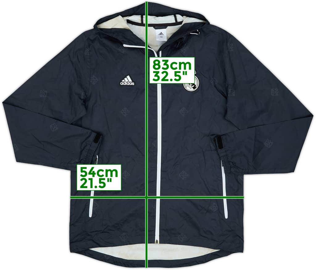 2012-13 Real Madrid adidas Hooded Rain Jacket - 8/10 - (L)