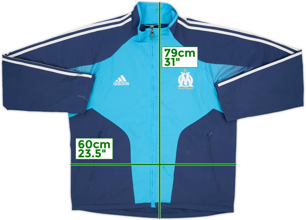 2004-05 Olympique Marseille adidas Track Jacket - 3/10 - (L)