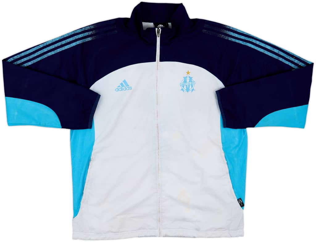 2002-03 Olympique Marseille adidas Track Jacket - 4/10 - (L)