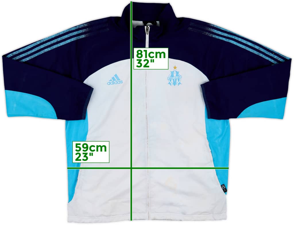 2002-03 Olympique Marseille adidas Track Jacket - 4/10 - (L)