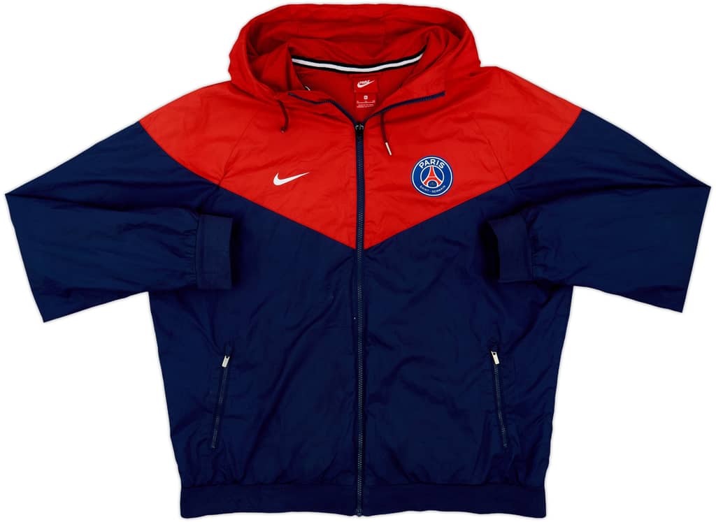 2017-18 Paris Saint-Germain Nike Hooded Track Jacket - 6/10 - (XL)