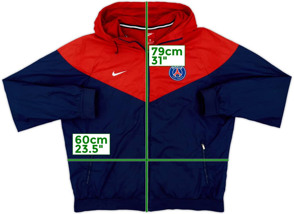 2017-18 Paris Saint-Germain Nike Hooded Track Jacket - 6/10 - (XL)